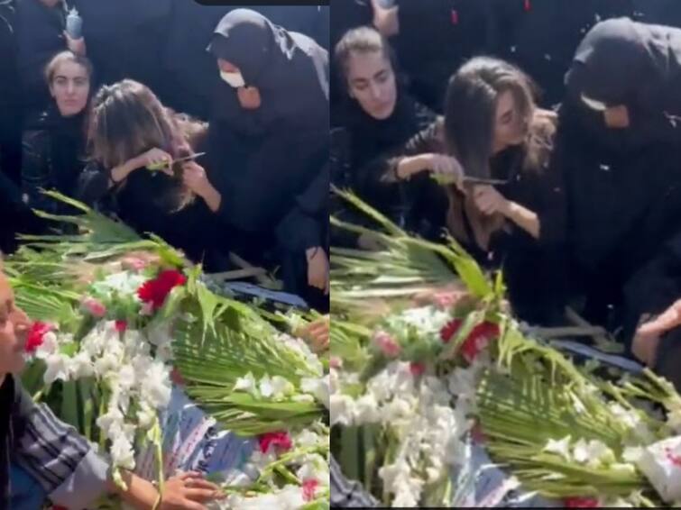Iran: Woman Chops Hair On Grave Of Brother Killed In Anti-Hijab Protest - watch video Watch video: அரசுக்கு எதிராக போராட்டம்.. உயிரிழந்த நபரின் இறுதி சடங்கில் தலைமுடியை வெட்டிய சகோதரி..!