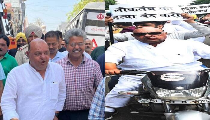 ਚੰਡੀਗੜ੍ਹ ਪੁਲਿਸ ਨੇ ਵਿਧਾਇਕ ਗੁਰਪ੍ਰੀਤ ਗੋਗੀ ਦਾ ਕੱਟਿਆ ਚਲਾਨ , AAP ਦੇ ਰੋਸ ਮਾਰਚ ਦੌਰਾਨ ਬਿਨਾਂ ਹੈਲਮੇਟ ਤੋਂ ਚਲਾ ਰਹੇ ਸੀ ਬਾਈਕ Chandigarh Police issued a Challan to Gurpreet Gogi MLA from Ludhiana West , Riding bike Without helmet during the AAP protest March ਚੰਡੀਗੜ੍ਹ ਪੁਲਿਸ ਨੇ ਵਿਧਾਇਕ ਗੁਰਪ੍ਰੀਤ ਗੋਗੀ ਦਾ ਕੱਟਿਆ ਚਲਾਨ , AAP ਦੇ ਰੋਸ ਮਾਰਚ ਦੌਰਾਨ ਬਿਨਾਂ ਹੈਲਮੇਟ ਤੋਂ ਚਲਾ ਰਹੇ ਸੀ ਬਾਈਕ