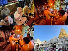 Manish Sisodia at Ambaji Temple: अंबाजी मंदिर पहुंचे दिल्ली के उप मुख्यमंत्री मनीष सिसोदिया, नवरात्रि के मौके पर की पूजा-अर्चना