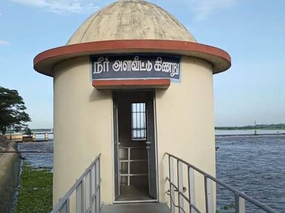 karuru mayanur dam water flow increased கரூர்: மாயனூர் கதவணைக்கு தண்ணீர் வரத்து அதிகரிப்பு