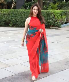 लाल साड़ी में तमन्ना भाटिया लग रही हैं बला सी खूबसूरत, 'बबली बाउंसर' की लेटेस्ट तस्वीरें देख खुश हो जाएंगे फैंस