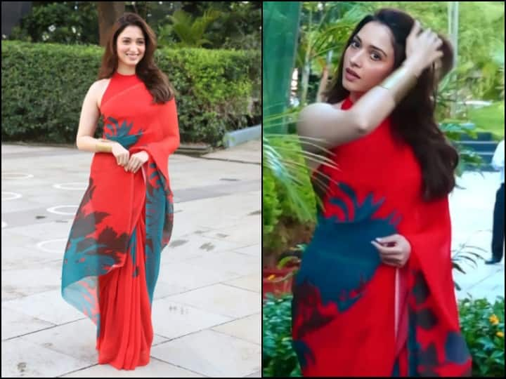 Tamannaah Bhatia Photos: तमन्ना भाटिया की ये तस्वीरें सोशल मीडिया पर जमकर वायरल हो रही हैं. 'बबली बाउंसर' एक्ट्रेस का ये अंदाज देख उनके फैंस लट्टू हो गए.