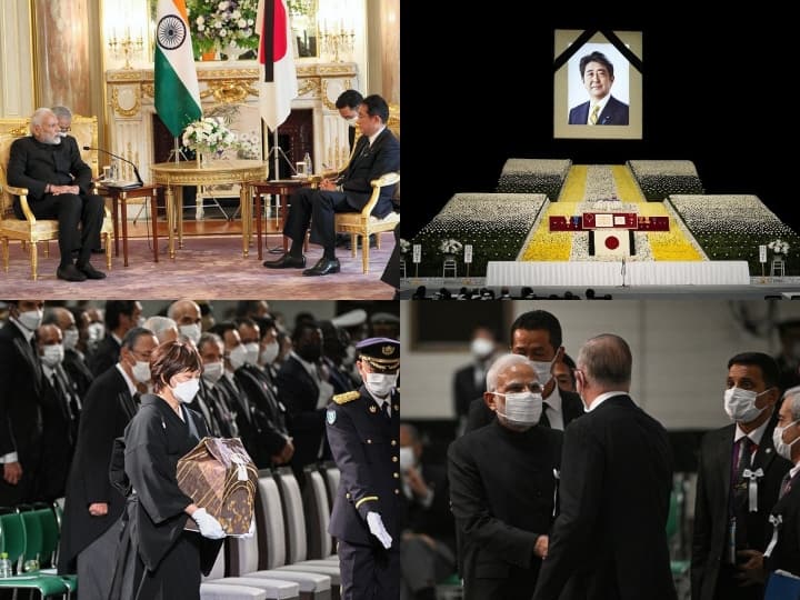 PM Modi Visits Japan Meet To PM Fumio Kishida Feeling Sad About Sudden Death of Former PM Abe Japan: पीएम मोदी ने फुमियो किशिदा से की मुलाकात, पूर्व PM शिंजो आबे के राजकीय अंतिम संस्कार में हुए शामिल
