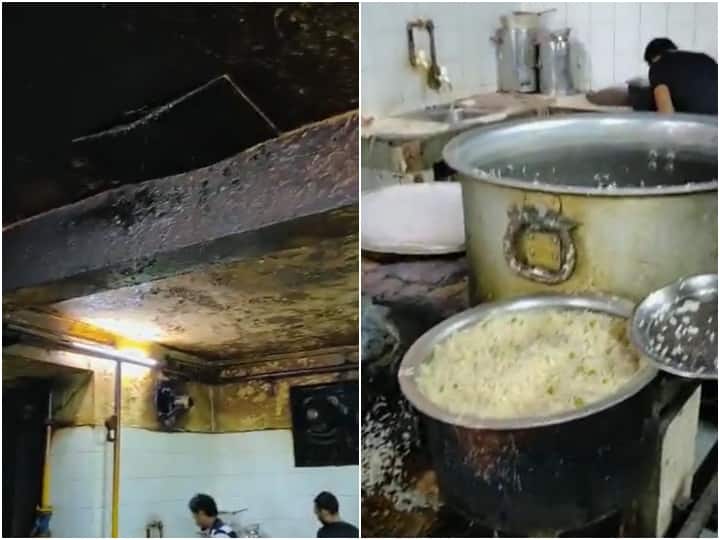 After hostels in JNU picture of a dilapidated mess surfaced water dripping from the ceiling in the kitchen ann Watch: JNU में हॉस्टल्स के बाद जर्जर मेस की तस्वीर आई सामने, किचन में छत से टपक रहा पानी