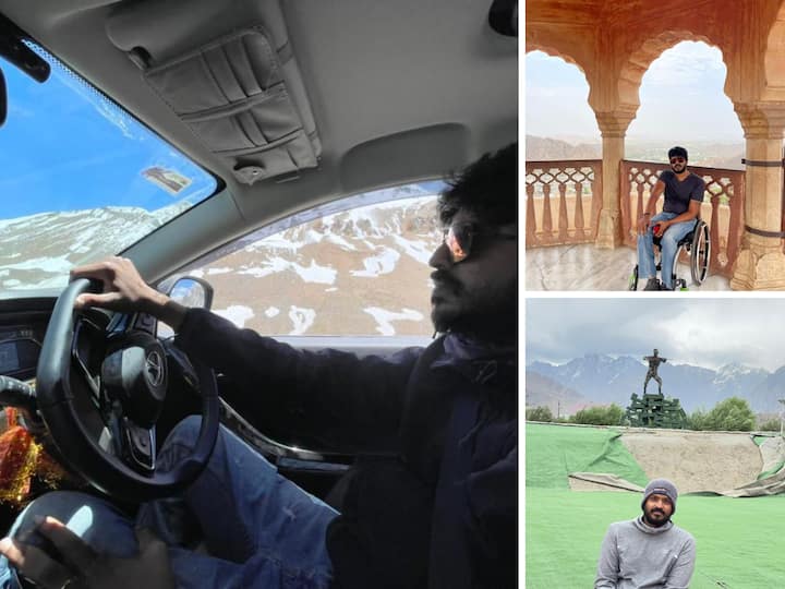 vizag youth travelled all over india with self driving in Wheel Chair inspirational story Dnn వీల్ చైర్ డ్రైవింగ్‌తో 27 వేల కిలోమీటర్లు-  విశాఖ యువకుడి సంచలనం