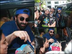 Ranbir Kapoor को देख उमड़ पड़ी चाहने वालों की भीड़, एक्टर ने फैंस के साथ काटा बर्थडे केक