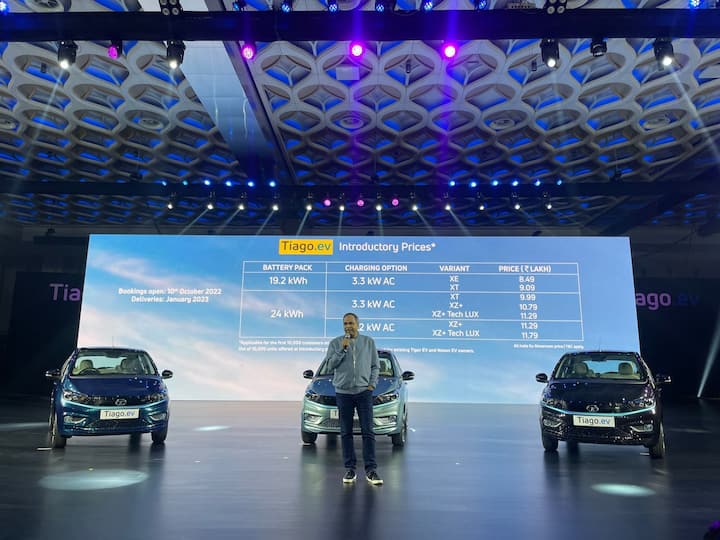 ভারতে প্রথমবারের জন্য এমন একটি ইলেকট্রিক গাড়ি (EV) লঞ্চ হয়েছে যার দাম ১০ লক্ষ টাকারও কম। সম্প্রতি দেশে লঞ্চ হয়েছে Tata Tiago।