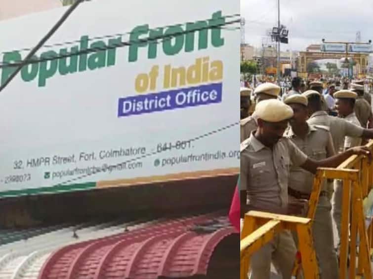popular front of India ban security tightened all over Tamilnadu பாப்புலர் பிரண்ட் ஆஃப் இந்தியா தடை எதிரொலி: தமிழ்நாடு முழுவதும் உச்சக்கட்ட பாதுகாப்பு ஏற்பாடு... உஷார் நிலையில் காவலர்கள்