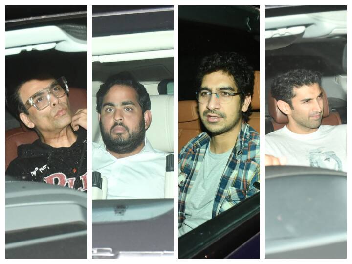 Ranbir Kapoor B'day Party:  रणबीर कपूर आज 28 सितंबर को अपना 40वां बर्थडे सेलिब्रेट कर रहे हैं. रणबीर कपूर के बर्थडे पर आधी रात उनके घर सितारों का जमावड़ा लगा.