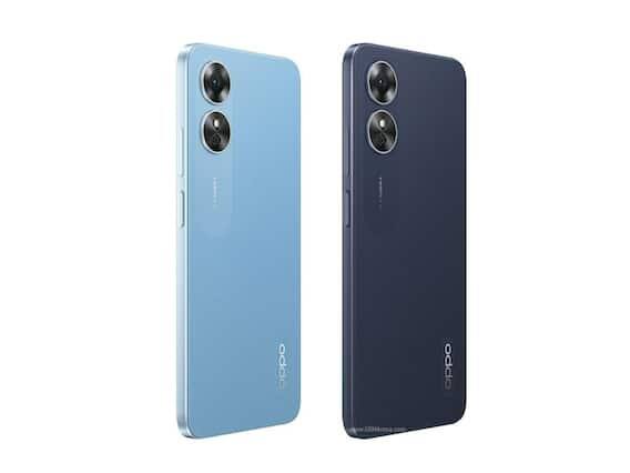 Oppo A17 કેમેરાઃ Oppoના આ ફોનમાં ડ્યુઅલ રિયર કેમેરા સેટઅપ આપવામાં આવ્યો છે, જેમાં પ્રાઈમરી લેન્સ 50 MPનો છે, જેમાં અપર્ચર f/1.8 છે. બીજો લેન્સ 2 MP ડેપ્થ સેન્સર છે. આ સાથે ફ્રન્ટમાં સેલ્ફી માટે 5 MPનો કેમેરો આપવામાં આવ્યો છે.