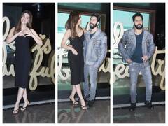 Bhediya: 'ट्रेलर रिलीज डेट अनाउसमेंट इवेंट में कृति सेनन का दिखा ग्लैमरस अवतार, डेनिम आउटफिट में हैंडसम दिखे वरुण