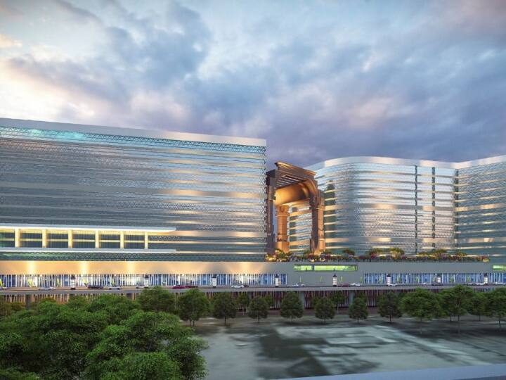 अहमदाबाद रेलवे स्टेशन का थीम मोढेरा सूर्य मंदिर से प्रेरित है.