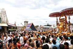 బ్రహ్మోత్సవాల్లో మూడో రోజు ఉదయం సింహ వాహనంపై శ్రీనివాసుడు దర్శనం