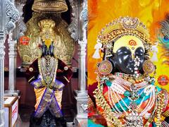 Navratri 2022 : चौथ्या माळेनिमित्त रुक्‍मिणी माता सजली सरस्वती मातेच्या रूपात