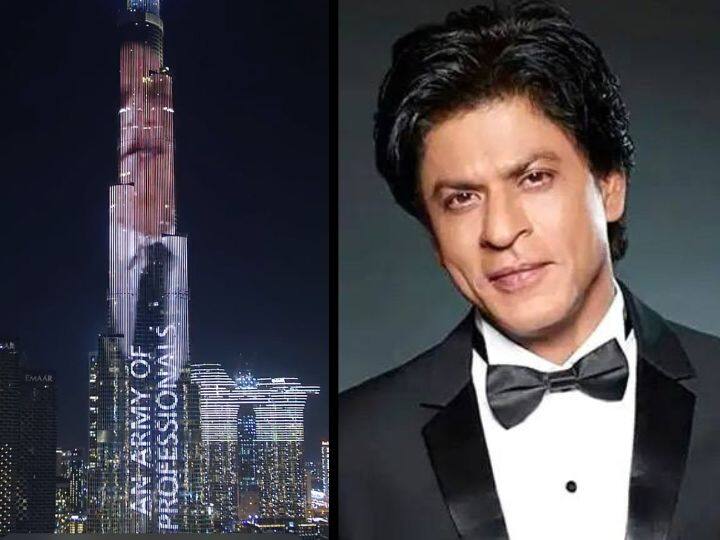 Shah Rukh Khan latest video on Burj khalifa building, watch here बुर्ज खलीफा पर दिखी Shah Rukh Khan की झलक, वीडियो में खास मैसेज दे रहे हैं किंग खान
