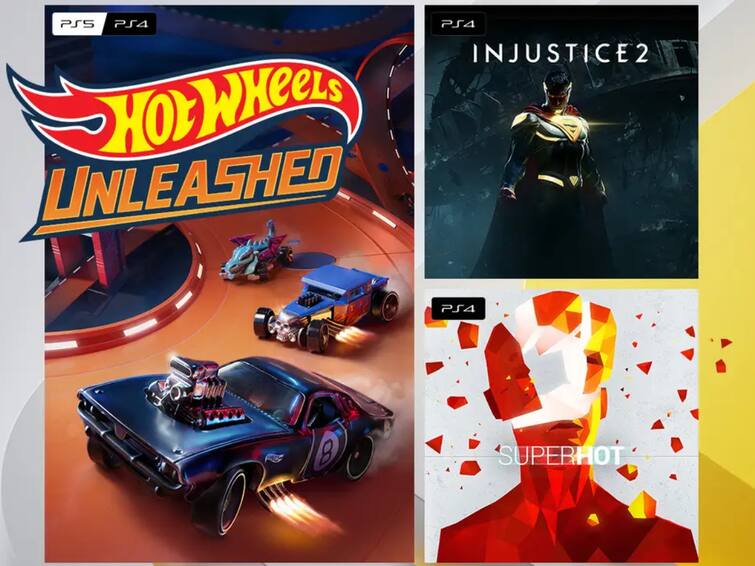 PS Plus October 2022 Free Games PlayStation Sony Hot Wheels Unleashed Injustice 2 Superhot extra essential deluxe game list PlayStation Plus Free Games For October Revealed: Hot Wheels Unleashed, Injustice 2, More