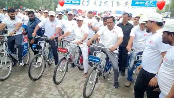 World Heart Day : జీడిమెట్లలో మల్లారెడ్డి యూనివర్సిటీ స్టూడెంట్స్ సైక్లోథాన్ | DNN | ABP Desam