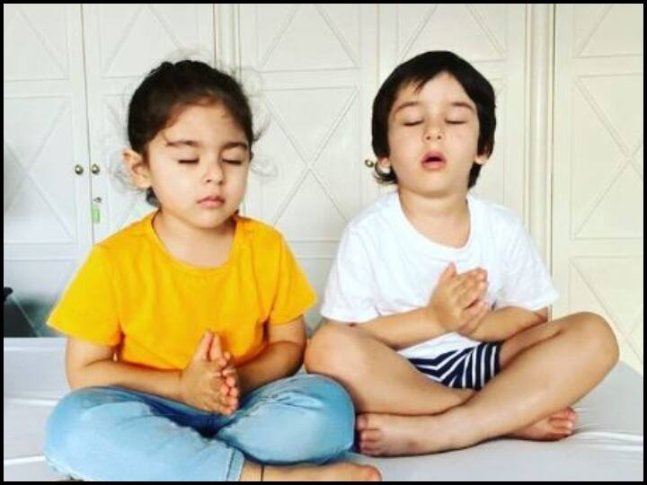 Kareena Kapoor shares photo of son Taimur Ali Khan, niece Inaaya praying Kareena Kapoor ने शेयर की Inaaya Khemu की तस्वीर, लिखा- 'पता नहीं क्या दुआ मांग रहे हो लेकिन...'