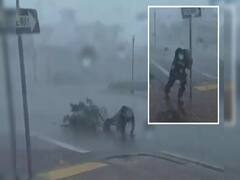 అంత రిస్క్ అవసరమా గురూ? హరికేన్ న్యూస్ కవర్ చేస్తుండగా షాకింగ్ ఘటన, ప్రాణాలు పోయేవే!