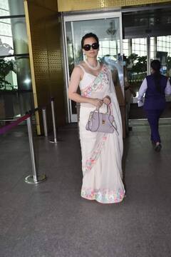 Kangana Ranaut: ਸਫ਼ੇਦ ਸਾੜੀ `ਚ ਮੁੰਬਈ ਏਅਰਪੋਰਟ ਤੇ ਨਜ਼ਰ ਆਈ ਕੰਗਨਾ ਰਣੌਤ, ਖੂਬਸੂਰਤੀ ਦੇਖ ਫ਼ੈਨਜ਼ ਹੋਏ ਫ਼ਿਦਾ