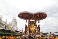 బ్రహ్మోత్సవాల్లో మూడో రోజు ఉదయం సింహ వాహనంపై శ్రీనివాసుడు దర్శనం