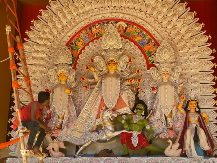 Delhi CR Park Durga Puja festive spirits like before pandemic | Durga Puja 2022: दिल्ली के CR पार्क में दुर्गा पूजा की होगी धूम, आजादी का अमृत महोत्सव थीम पर सज रहा पंडाल