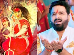 नवरात्रि पर दुर्गा रूप में दिखीं अक्षरा सिंह, पवन सिंह ने अपने गाने से मचाया धमाल, एक और भजन रिलीज