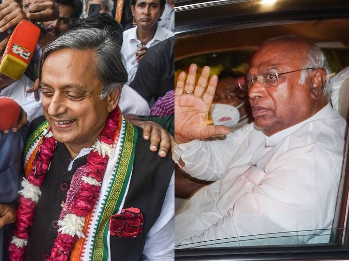 its Finally Shashi Tharoor vs Gandhi backed Mallikarjun Kharge in congress president election செம ட்விஸ்ட்...இரு முனை போட்டியாக மாறிய காங்கிரஸ் தலைவர் தேர்தல்...வெற்றி யாருக்கு?