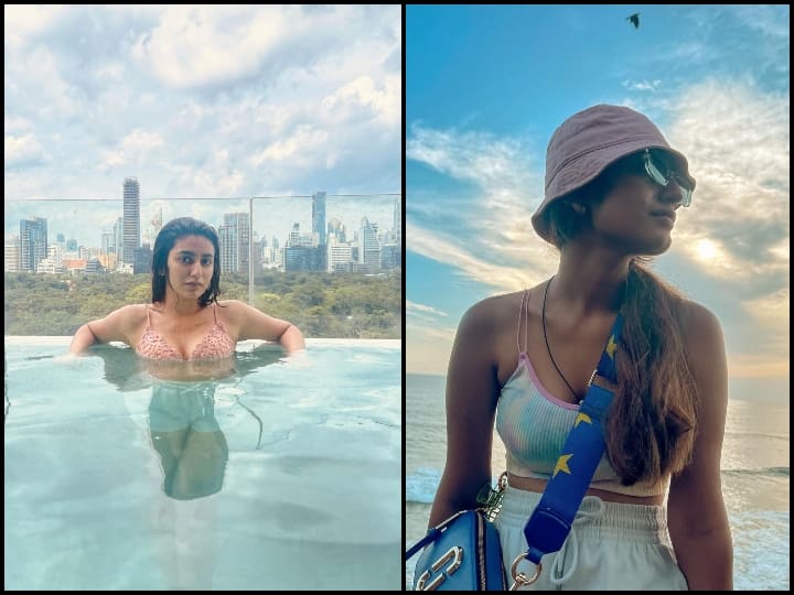 Priya Prakash Varrier Bokini Photos: विंक गर्ल प्रिया प्रकाश वारियर ने इंस्टाग्राम पर अपनी हालिया बिकिनी फोटोज से इंटरनेट का पारा बढ़ दिया है. इस अंदाज में एक्ट्रेस बेहद हॉट लग रही हैं.