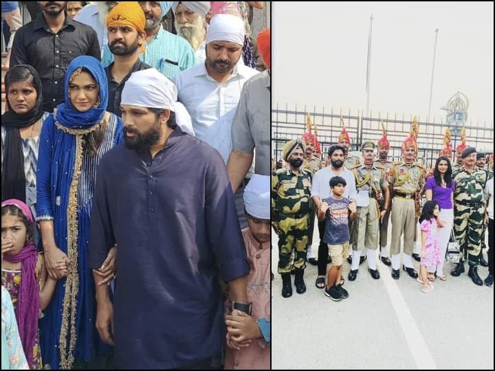 Allu Arjun Visit Golden Temple: साउथ स्टार अल्लू अर्जुन ने पत्नी स्नेहा रेड्डी (Sneha Reddy) के जन्मदिन पर अमृतसर के गोल्डन टैंपल में जाकर माथा टेका.