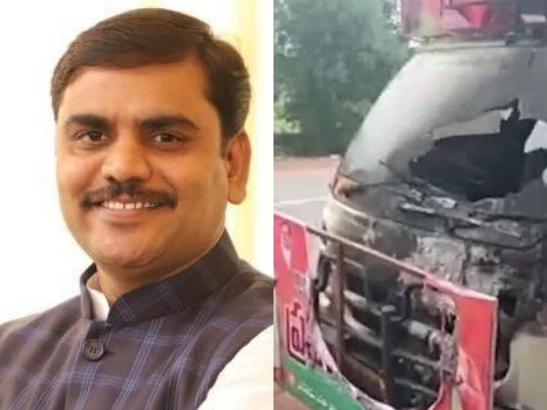 BJP Fire : ప్రజాపోరు సభలకు వస్తున్న ఆదరణ చూడలేకే దాడులు - ప్రచారవాహనానికి నిప్పు పెట్టడంపై ఏపీ బీజేపీ ఆగ్రహం ! The party expressed its anger over the burning of a campaign vehicle belonging to the AP BJP. BJP Fire : ప్రజాపోరు సభలకు వస్తున్న ఆదరణ చూడలేకే దాడులు - ప్రచారవాహనానికి నిప్పు పెట్టడంపై ఏపీ బీజేపీ ఆగ్రహం !
