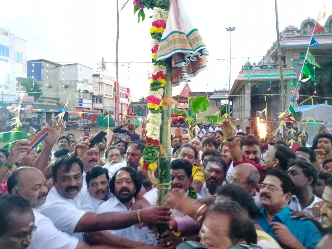 அண்ணாமலையார் கோயிலில் கார்த்திகை தீப திருவிழா; முகூர்த்த பந்த கால்  நடப்பட்டது