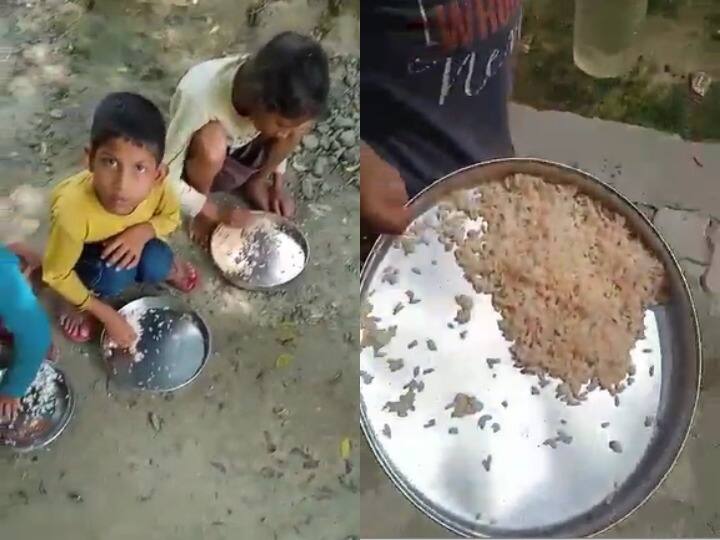 Ayodhya news Rice and salt fed to children in primary school now principal suspended ANN Ayodhya News: 'दाल-सब्जी नहीं थी इसलिए दिया चावल और नमक,' वीडियो वायरल होने पर अयोध्या के स्कूल के रसोइया का बयान