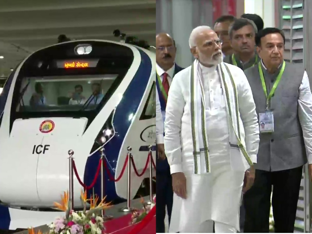 PM Modi Flags Off New Vande Bharat Express From Gujarat's Gandhinagar,  Inaugurates Phase I Of Ahmedabad Metro Rail Project