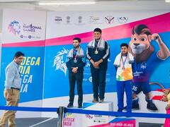 PHOTO : राष्ट्रीय क्रीडा स्पर्धेत नेमबाज रुद्रांक्ष पाटीलला सुवर्णपदक