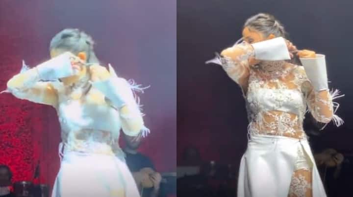 Turkish Singer Melek Mosso cuts hair onstage to  to support Iran's hijab protests Iran Protest : 'ਹਿਜਾਬ ਵਿਰੋਧ' ਦੇ ਸਮਰਥਨ 'ਚ ਉਤਰੀ ਤੁਰਕੀ ਦੀ ਮਸ਼ਹੂਰ ਗਾਇਕਾ ,ਸਟੇਜ 'ਤੇ ਸਾਰਿਆਂ ਦੇ ਸਾਹਮਣੇ ਕੱਟੇ ਆਪਣੇ ਵਾਲ