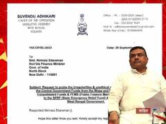 রাজ্যের বিরুদ্ধে আর্থিক অনিয়মের অভিযোগ, কেন্দ্রীয় অর্থমন্ত্রীকে চিঠি শুভেন্দু অধিকারীর