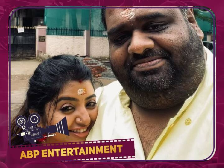 Producer Ravindar chandrasekar  vj mahalakshmi celebrated 1st month wedding anniversary Ravindar -VJ Mahalakshmi: 