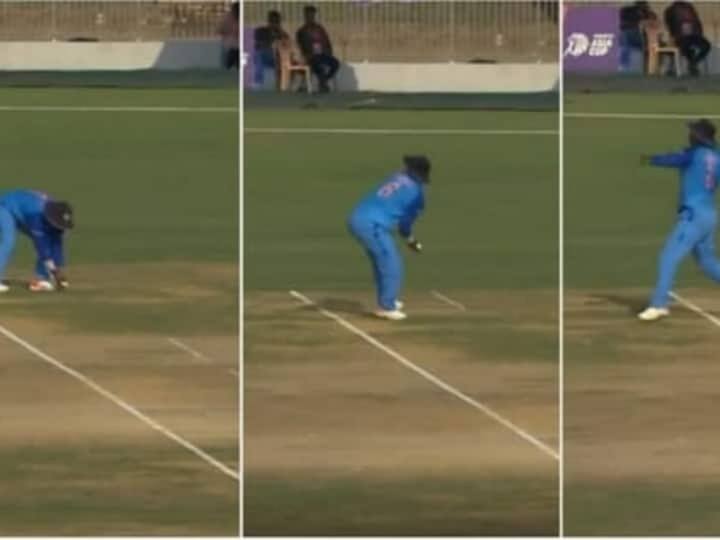 Deepti Sharma Perfect Feilding and runout in IND vs SL Asia Cup match see video Deepti Sharma : दीप्ती शर्माची कमाल, 360 डिग्री फिरून श्रीलंकेच्या खेळाडूला केलं रन आऊट, पाहा VIDEO