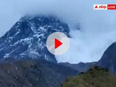 केदारनाथ के पास जबरदस्त हिमस्खलन, रोंगटे खड़े कर वाला है वीडियो