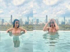 In Pics: स्विमिंग पुल अन् हॉट सुंदरी; 'नॅशनल क्रश' प्रियाचा भन्नाट अंदाज