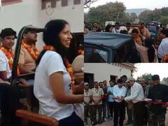 तीन महीने बाद फिर खोला गया सरिस्का टाइगर रिजर्व, पर्यटकों का माला पहनाकर किया गया स्वागत