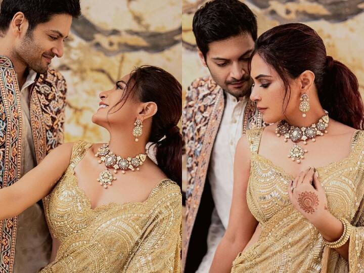 Richa Chadha and Ali Fazal's wedding celebrations are going on in full swing. The couple has shared some drool-worthy pictures from their cocktail party, last night.