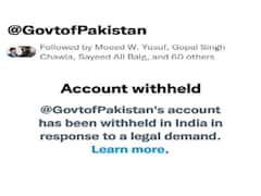 Twitter Account Of Pakistan Government Withheld In India Due To 'Legal Demand'