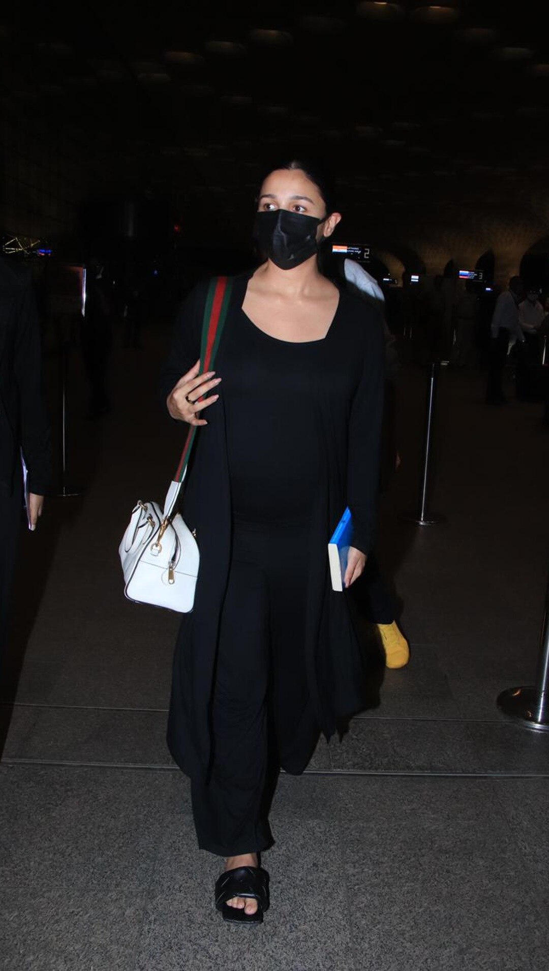 Alia Bhatt strutted at the airport donning a monochrome outfit