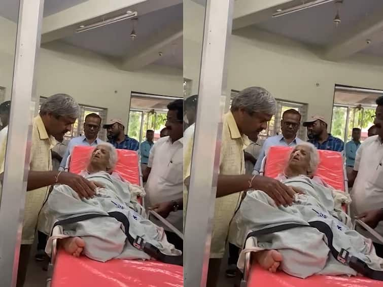 old woman was brought to the Deputy Registrar office in Belgaum along with the ICU bed for signature  Belgaum News : अधिकाऱ्यांकडून माणुसकीला काळीमा, सहीसाठी आयसीयूतून आजी चक्क बेडसह उपनिबंधक कार्यालयात