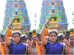 In Pics : ఏడుపాయల దుర్గమ్మ అమ్మవారికి బోనం సమర్పించిన ఎమ్మెల్సీ కవిత