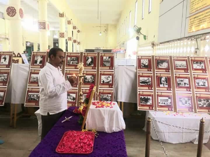 Gandhi Jayanti Celebration at Madurai Railway Station TNN மதுரை ரயில் நிலையத்தில் காந்தி ஜெயந்தி விழா !