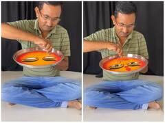 मुश्किल सी दिखने वाली रंगोली आसानी से बनाता दिखा शख्स, कुछ मिनटों में सीख जाएंगे आप