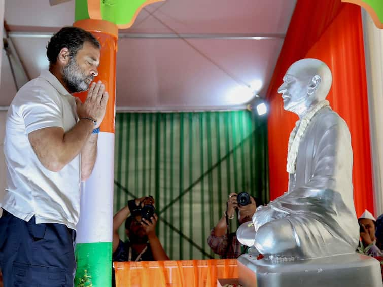 Rahul Gandhi on Gandhi Jayanti: We pledge to unite India like Mahatma Gandhi united country against injustice Rahul Gandhi on Gandhi Jayanti: మహాత్ముడి జయంతి సందర్భంగా రాహుల్ గాంధీ శపథం!